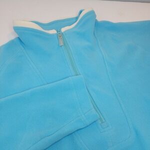 Sunice Blue Fleece 1/4 Zip Pullover Sweatshirt Women's M Warm Cozy Lounge Wear